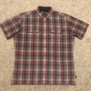 KÜHL Eluxur Shirt Men's XL Short Sleeve Plaid